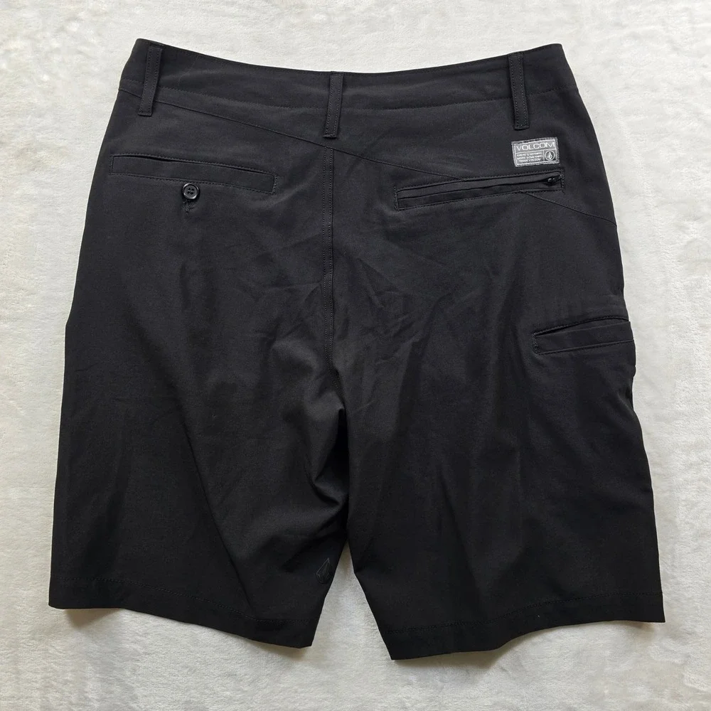 Volcom Surf & Turf Hybrid Shorts Mens 31 Black 4-Way Stretch Boardshorts